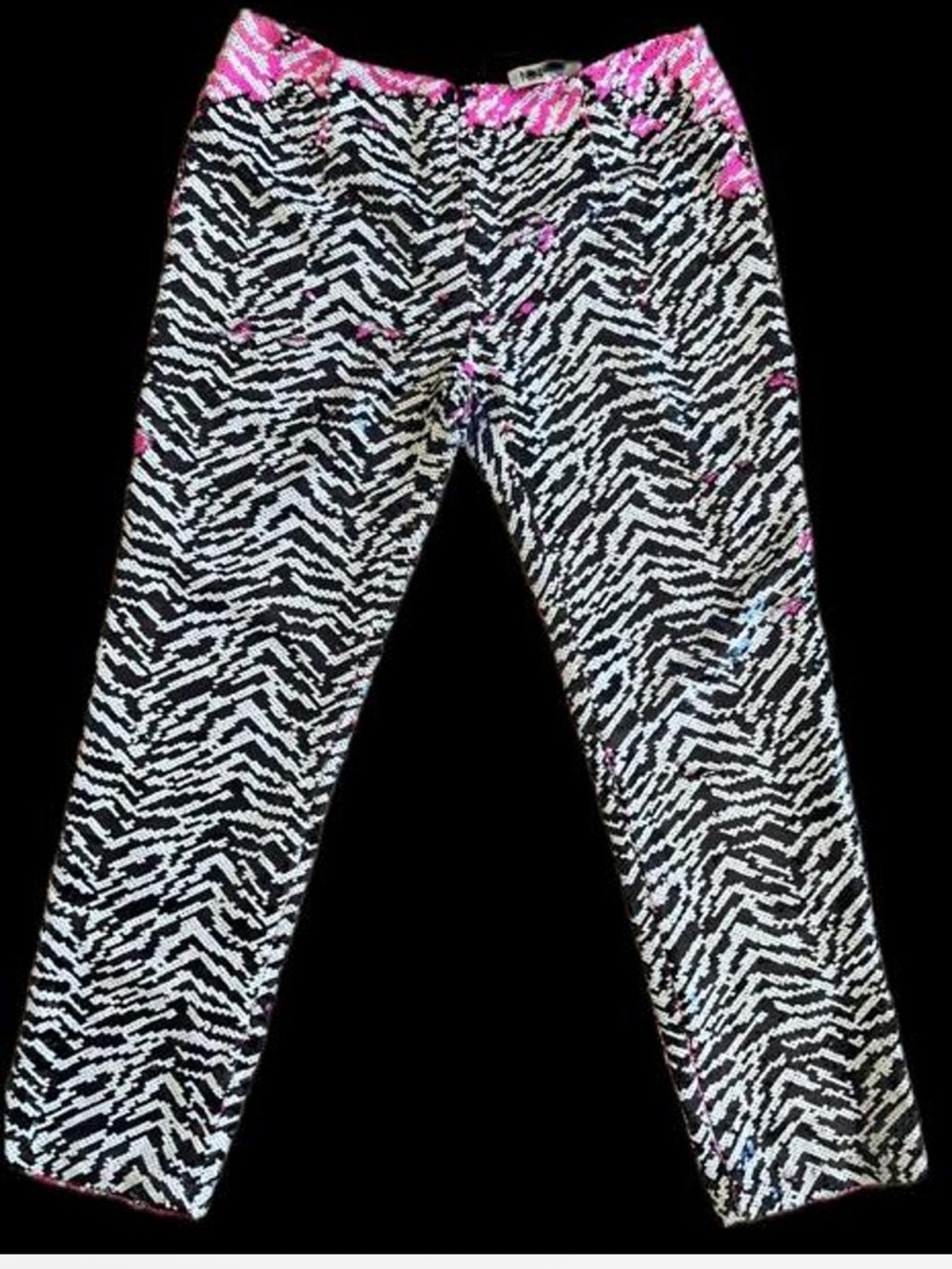 MELBA Sequins Zebra Print, Costume, Edgy Streetwear, Disco,Western Boho Punk